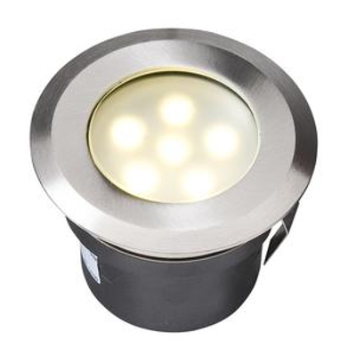 Sirius samostatné svietidlo, nerez 316, d=60mm LED 1W teplá biela IP68