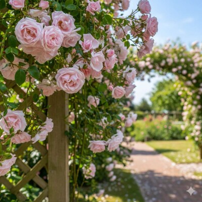 Ruža 'New Dawn' – legendárna svetloružová popínavá ruža