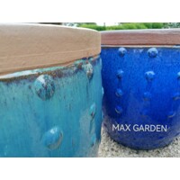 BERLIN 3-01B  glazovaný kvetináč - blue