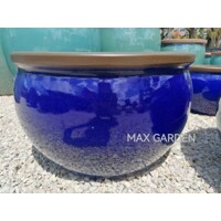 BONN 1-03B glazovaný kvetináč - blue