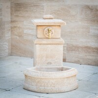 Kamenná studňa MONARCHIA - nízka s 1 nádobou (Šedá popol)